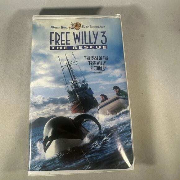 Free Willy 3 The Rescue 1997 VHS Family Movie Jason James Richter - Picture 1 of 3